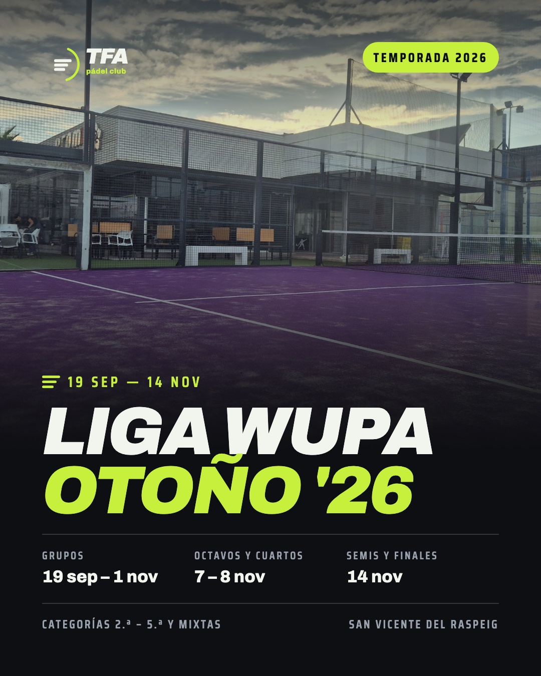 Poster: WUPA Autumn '26 League